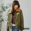 【gozo】保暖毛毛領飛行外套(兩色)