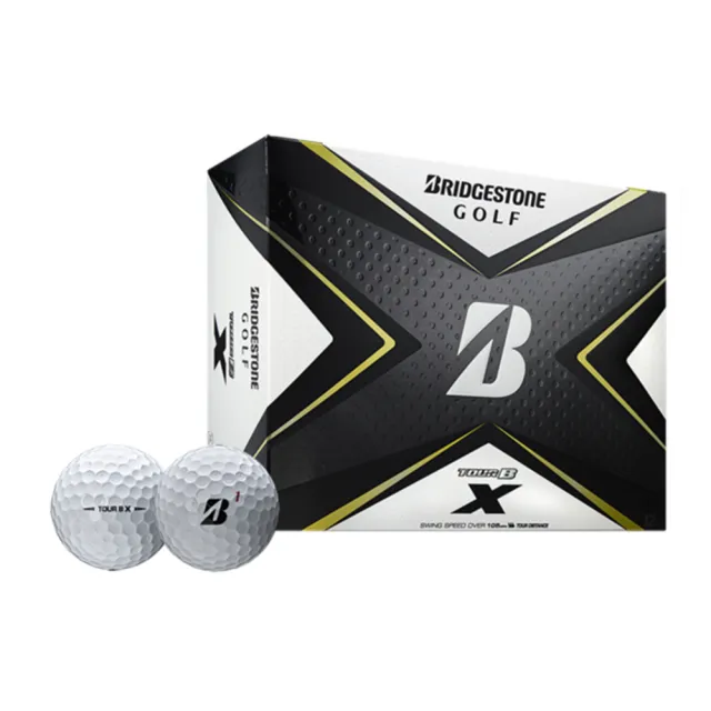 【BRIDGESTONE 普利司通】TOUR B X 高爾夫球(白色｜三層球)