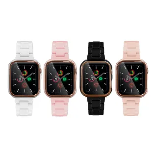 【Timo】Apple Watch 44mm 鋼琴烤漆錶帶+錶框組