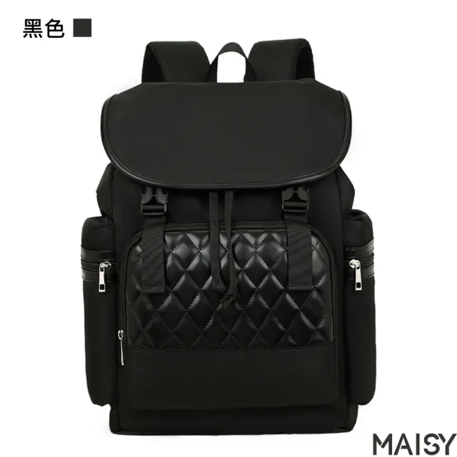 【MAISY】簡約多功能保溫倉後背媽咪包(現+預  黑色 / 灰白色 / 紫色)
