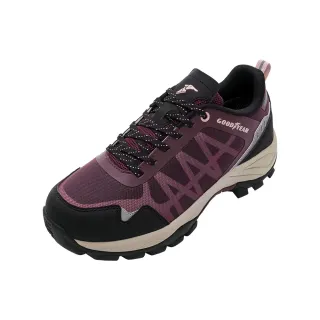【GOODYEAR 固特異】光芒-動態防水戶外鞋/女 健走 防水 防撞鞋頭 酒紅色(GAWO32412)