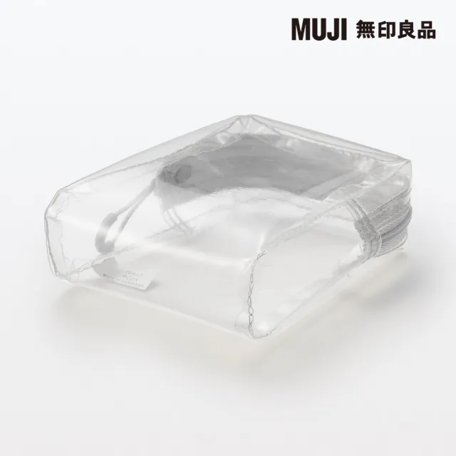 【MUJI 無印良品】TPU透明收納袋/附底.約12x10x4cm