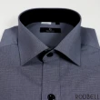 【RODBELL 羅德貝爾】灰格配色長袖修身襯衫(棉、聚酯纖維、修身襯衫)