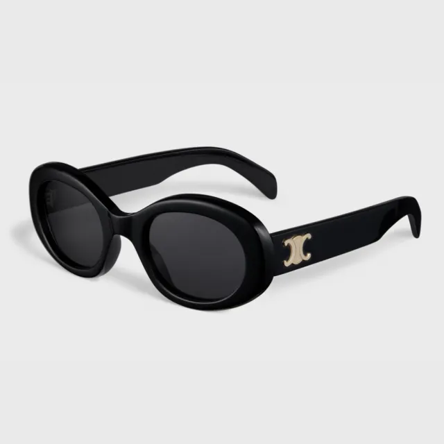 【CELINE】小紅書爆款 凱旋門橢圓抗UV太陽眼鏡(CL40194U-01A)