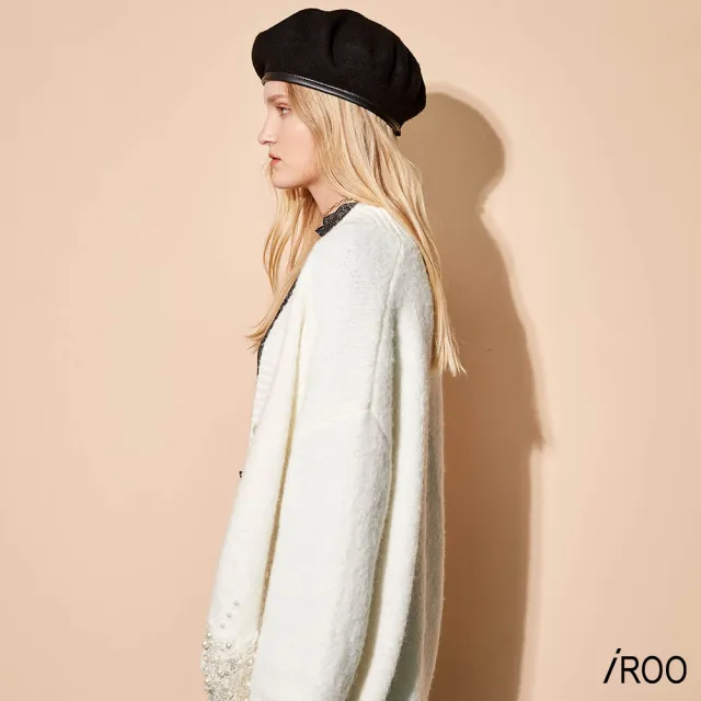 【iROO】闊型華麗針織外套