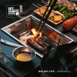 【索樂生活】IGT一單位秒收烤肉爐套裝組 秒爐+桌板+收納袋+椰炭1.2kg(折疊燒烤爐 桌上型烤肉架 中秋烤爐)