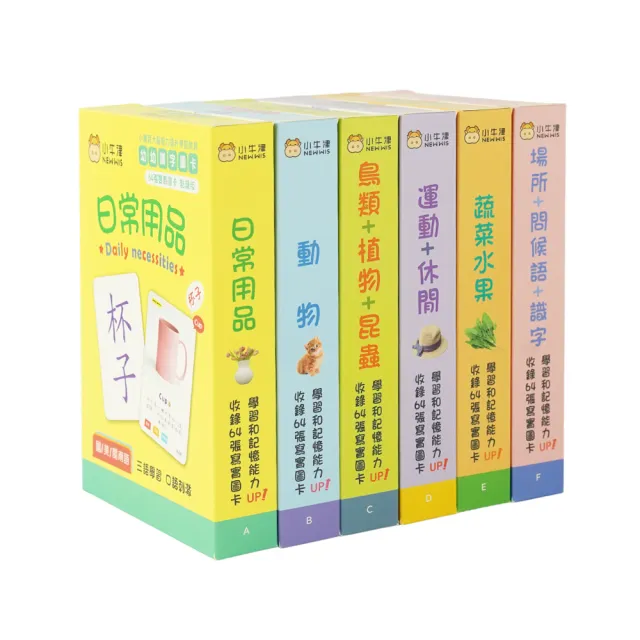 【小牛津】幼幼識字學習圖卡+32G點讀筆(日常生活認知/共384張圖卡/雙面點讀)