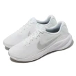 【NIKE 耐吉】慢跑鞋 Revolution 7 男鞋 白 灰 基本款 輕量 緩震 運動鞋(FB2207-100)