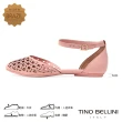 【TINO BELLINI 貝里尼】巴西進口魚口平底涼鞋FS7T005(粉紅)