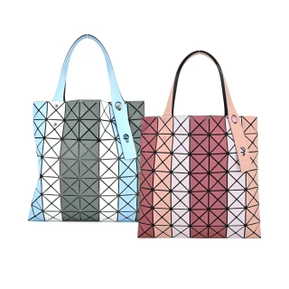 【ISSEY MIYAKE 三宅一生】BAOBAO 6×6三色條紋霧面手提包(多色選)