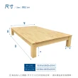 【A FACTORY 傢俱工場】強森 全實木粗腳穩固 床架/床底 單人3尺