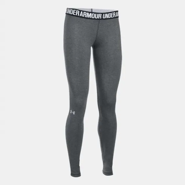 【UNDER ARMOUR】長褲 女款 運動褲 緊身褲 HG FAVORITE 灰 1287136-090