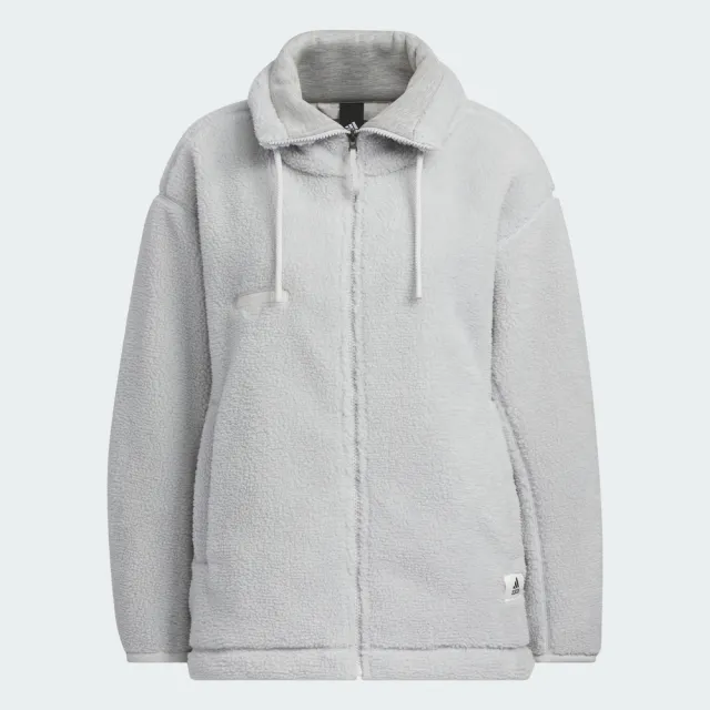 【adidas 官方旗艦】LOUNGE 運動外套 抓絨 女 IP7057