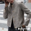 【Lockers 木櫃】秋季法式輕奢立領粗花呢外套 L112110605(粗花呢外套)