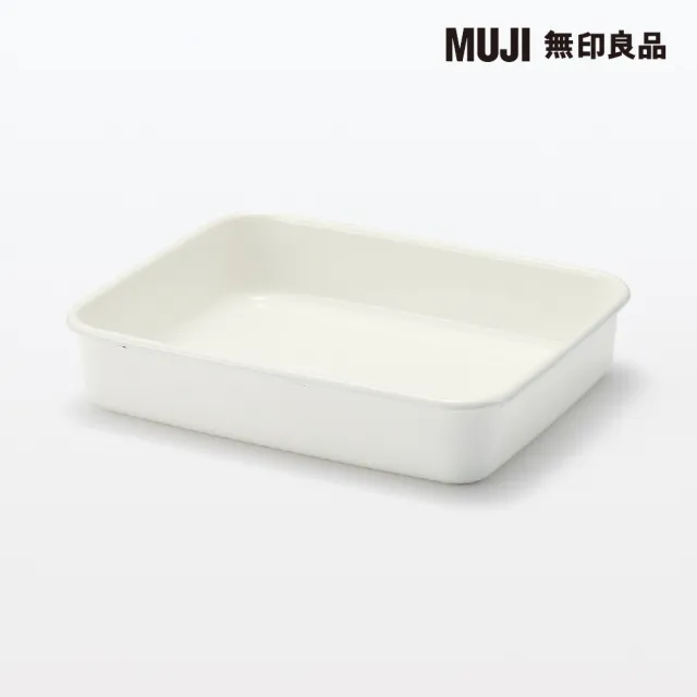 【MUJI 無印良品】琺瑯保存容器/大 約寬19*深23.5*高5cm