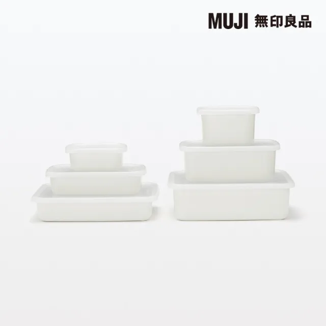 【MUJI 無印良品】琺瑯保存容器/小 約寬9.5*深11.5*高5cm