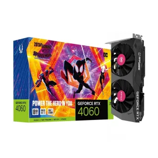 【ZOTAC 索泰】GAMING GeForce RTX 4060 8GB OC SPIDERMAN 顯示卡(ZT-D40600P-10SMP)