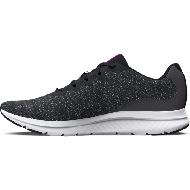 【UNDER ARMOUR】慢跑鞋 女鞋 運動鞋 緩震 UA W Charged Impulse 3 Knit 黑灰 3026686103(425)