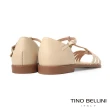 【TINO BELLINI 貝里尼】巴西進口T字細帶平底涼鞋FS7T004(裸膚)