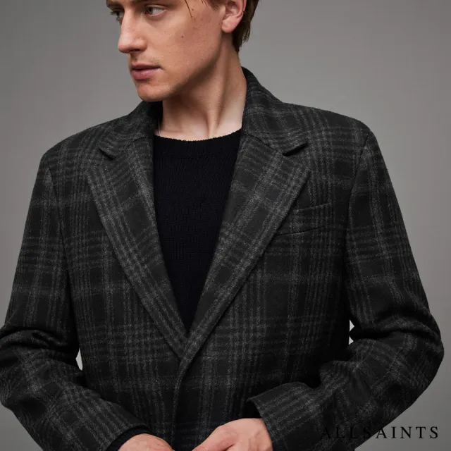 【ALLSAINTS】SARGAS 羊毛中長版大衣 MC028Z(舒適版型)