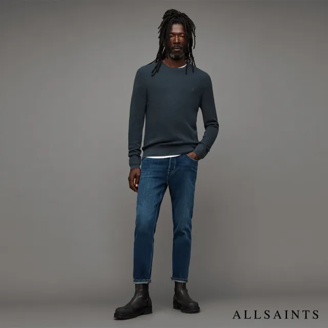 【ALLSAINTS】IVAR 羊毛針織上衣BEETLE BLUE MK034P(常規版型)