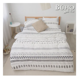 【BUHO】極柔暖法蘭絨3.5尺單人床包+舖棉暖暖被150x200cm三件組(趣覓童林)