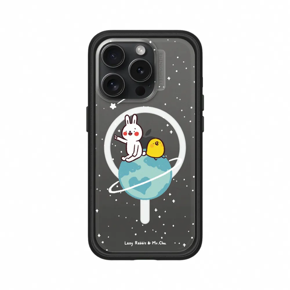【RHINOSHIELD 犀牛盾】iPhone 15/Plus/Pro/Max Mod NX MagSafe兼容 手機殼/小宇宙(懶散兔與啾先生)
