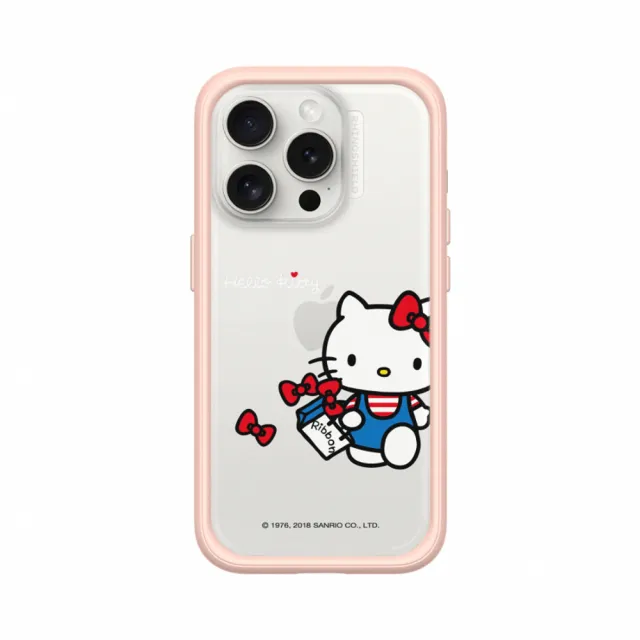 【RHINOSHIELD 犀牛盾】iPhone 15/Plus/15 Pro/Max Mod NX邊框背蓋手機殼/Shopping day(Hello Kitty)