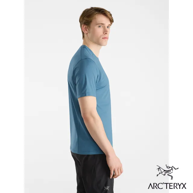 【Arcteryx 始祖鳥】男 Motus 快乾短袖圓領衫(快樂雜藍)
