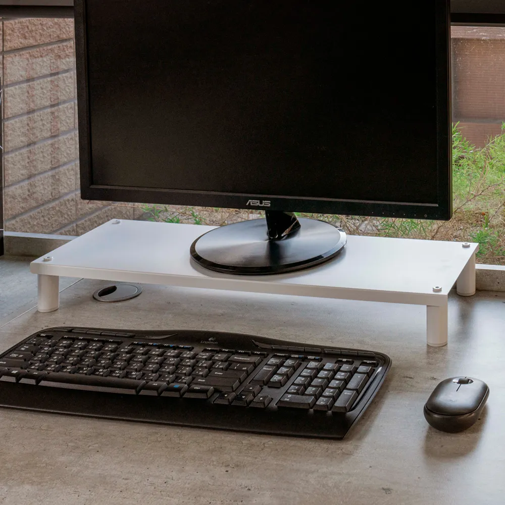 【ikloo】省空間桌上螢幕架 鍵盤架1入