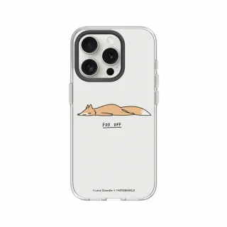【RHINOSHIELD 犀牛盾】iPhone 15系列 Clear MagSafe兼容 磁吸透明手機殼/狐狸(I Love Doodle)