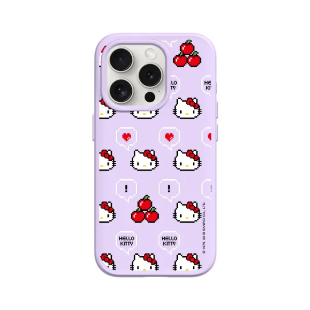 【RHINOSHIELD 犀牛盾】iPhone 15系列 SolidSuit MagSafe兼容 磁吸手機殼/Retro Hello Kitty(Hello Kitty)