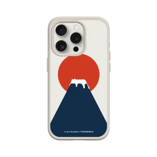 【RHINOSHIELD 犀牛盾】iPhone 15/Plus/Pro/Max SolidSuit背蓋手機殼/富士山(I Love Doodle)