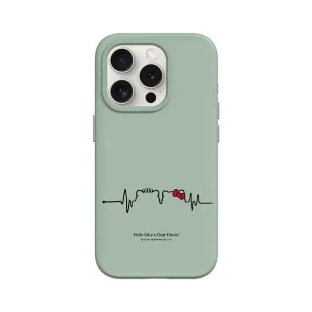 【RHINOSHIELD 犀牛盾】iPhone 15/Plus/Pro/Max SolidSuit背蓋手機殼/撲通撲通(Hello Kitty)