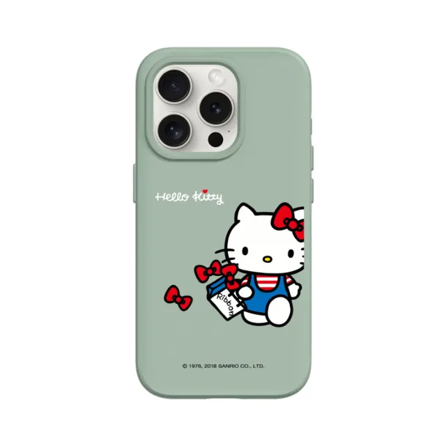【RHINOSHIELD 犀牛盾】iPhone 15/Plus/Pro/Max SolidSuit背蓋手機殼/Shopping day(Hello Kitty)