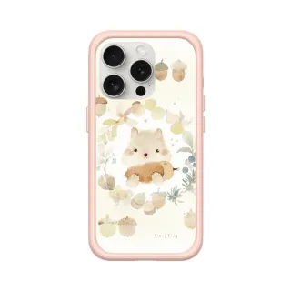 【RHINOSHIELD 犀牛盾】iPhone 15/Plus/Pro/Max Mod NX MagSafe兼容 手機殼/松果與小松鼠(涼丰系列)