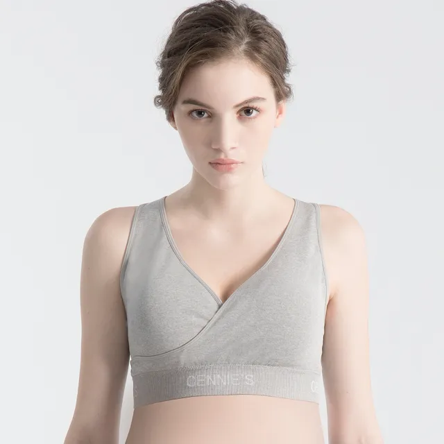 【Gennies 奇妮】休閒運動內衣 運動褲 成套(哺乳內衣 無鋼圈 穩定 孕婦褲 彈力褲 修身 機能布)