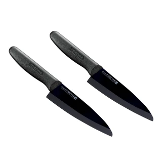 【FOREVER 鋒愛華】買1送1 日本製造鋒愛華標準系列陶瓷刀16CM(黑刃黑柄)