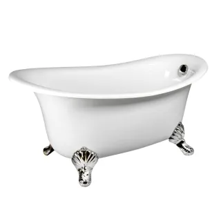 【JTAccord 台灣吉田】00666-150 古典造型貴妃獨立浴缸(150x75x69cm)