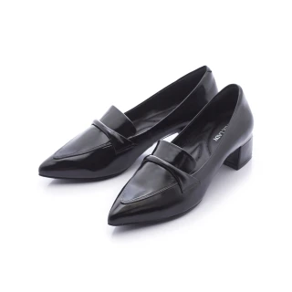 【FAIR LADY】芯太軟 率性造型粗跟樂福鞋(黑、6J2804)