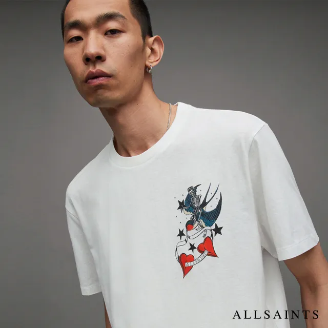 【ALLSAINTS】PILOT 短袖T恤Optic White MG030Z(舒適版型)