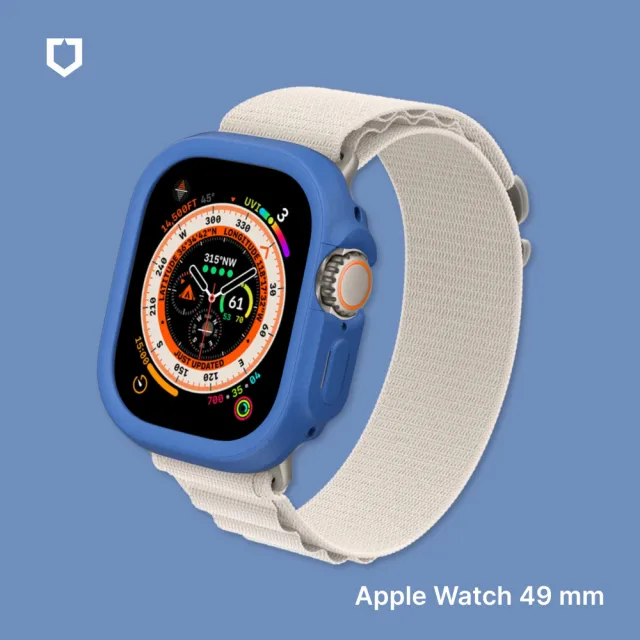 犀牛盾錶殼組【Apple】Apple Watch Ultra2 LTE 49mm(鈦金屬錶殼搭配越野錶帶)