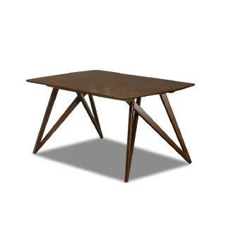 【ASSARI】雷姆實木餐桌(寬146x深89x高74.5cm)