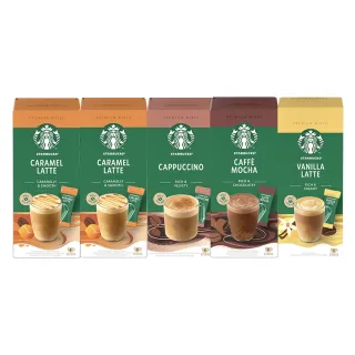 即期品【STARBUCKS 星巴克】特選系列-精選即溶4入x5盒(共20入 賞味期限:2025/03/19)