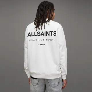 【ALLSAINTS】UNDERGROUND 長袖衛衣ASHEN WHITE MG049W(寬鬆版型)