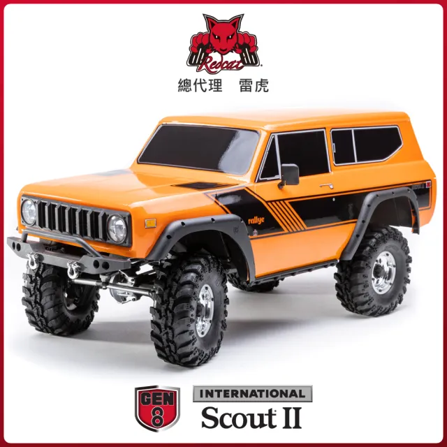【Redcat Racing】盒損品GEN8 SCOUT II 1/10 電動四驅攀岩車 橘6050RT-11291(攀岩車)