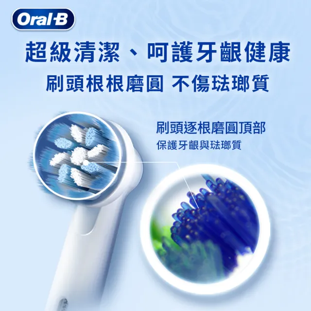 【德國百靈Oral-B-】電動牙刷 深層清潔多動向交叉刷頭EB50-6(6入)
