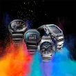 【CASIO 卡西歐】G-SHOCK 彩虹光譜 八角 農家橡樹 全金屬太陽能藍芽雙顯手錶(GM-B2100PC-1A)