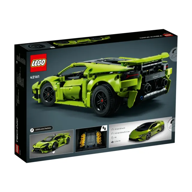 【LEGO 樂高】科技系列 42161 Lamborghini Huracan Tecnica(藍寶堅尼 跑車模型)