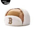 【MLB】童裝 毛絨遮耳帽 護耳棒球帽 雷鋒帽 FLEECE飛行帽 波士頓紅襪隊(7AWMB0736-43CAL)